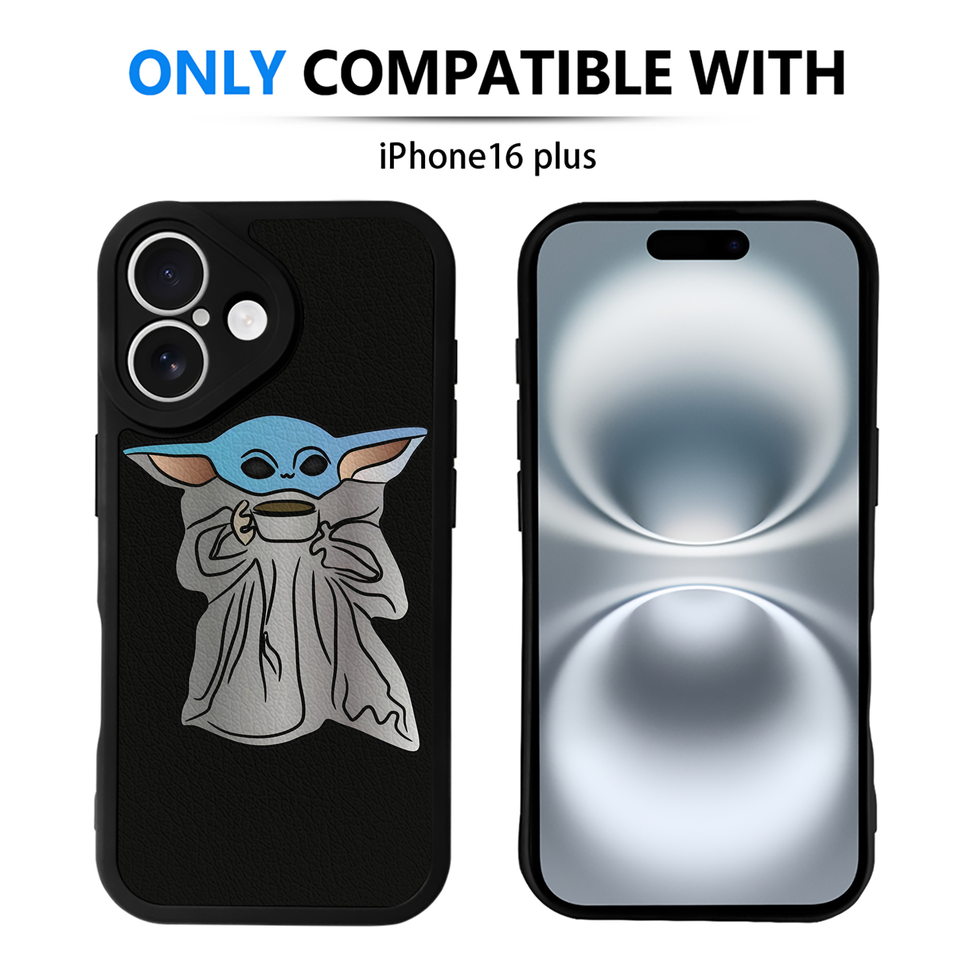 （画像用） スター・ウォーズ Star Wars 【iPhone 16シリーズ対応】シリコンスマホケース（レザー調） 材質：シリコン